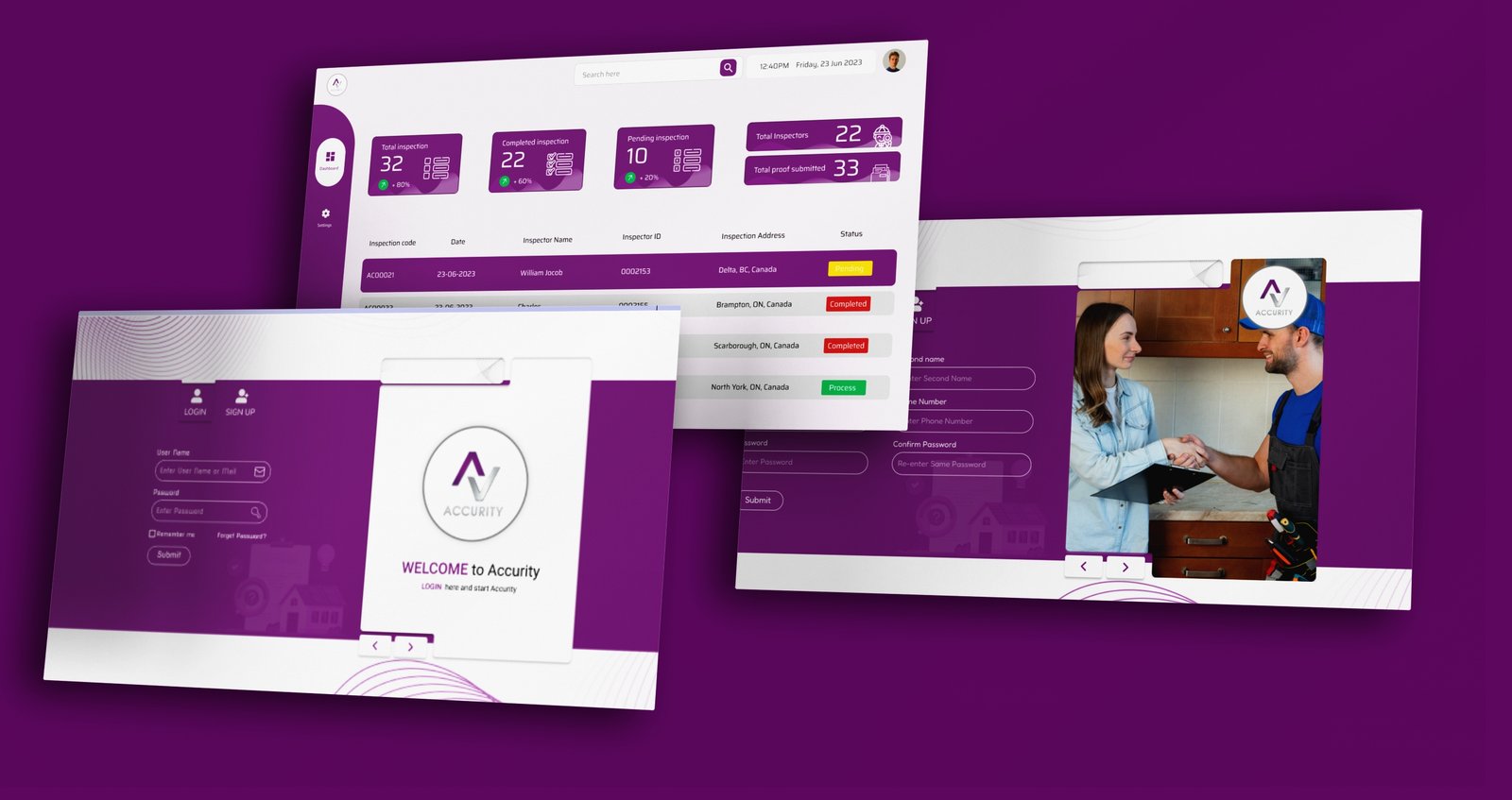 Accurity web Figma prototype